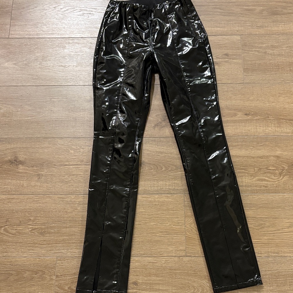 REVOLVE Shiny Black Skinny Jeans